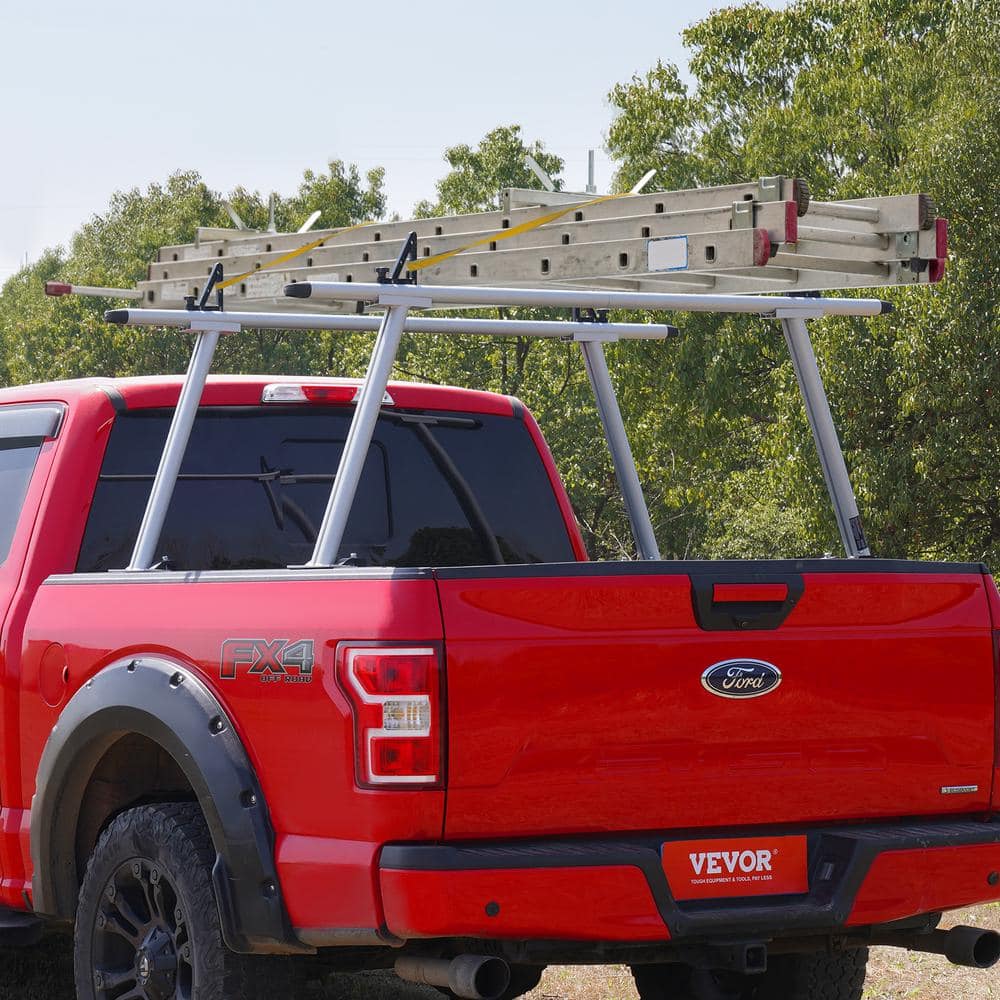VEVOR 71" Silver Aluminum Truck Ladder Rack with 800 lbs Capacity