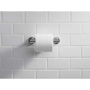 Purist Wall-Mounted Pivoting Toilet Paper Holder in Vibrant Titanium