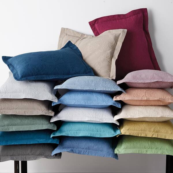 navy blue king pillow shams