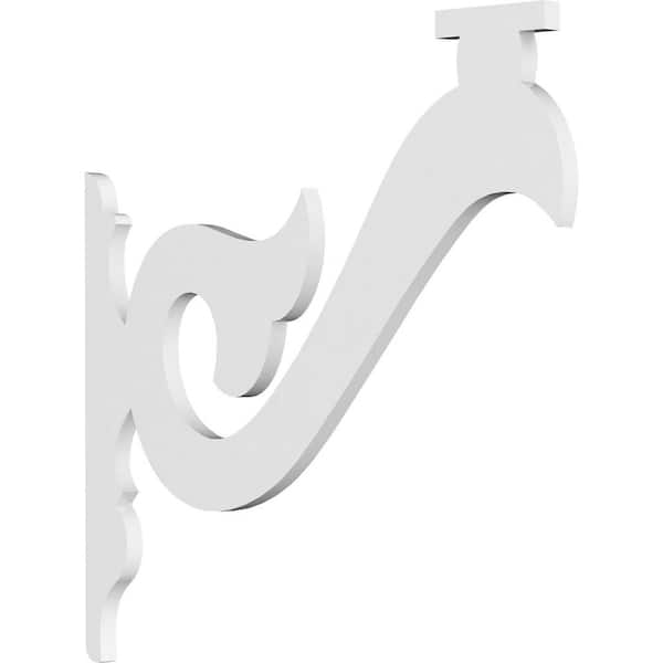 Ekena Millwork 5/8 in. W x 6 in. H x 4 in. D PVC Austin Bracket