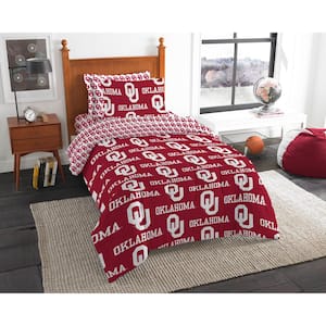 NCAA Multi-Color Rotary Oklahoma 5-Pieces Twin Bed in Bag Set