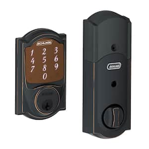 Camelot Aged Bronze Sense Smart Door Lock With Alarm