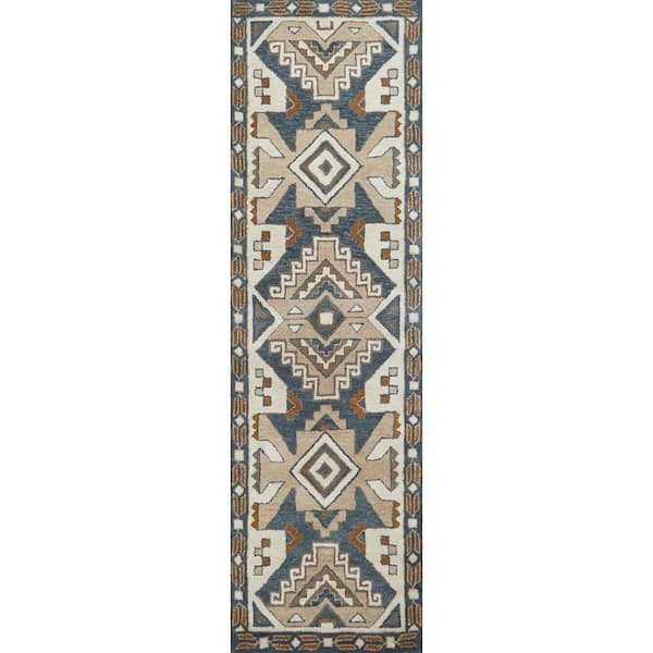 Unbranded Ryder Multi-Color 2 ft. 6 in. x 8 ft. Native American/Tribal Runner Rug