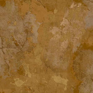 Italian Textures 2-Beige/Gold Distressed Texture Design Non-Pasted Vinyl Non-Woven Wallpaper Roll (Covers 57.75 sq.ft.)