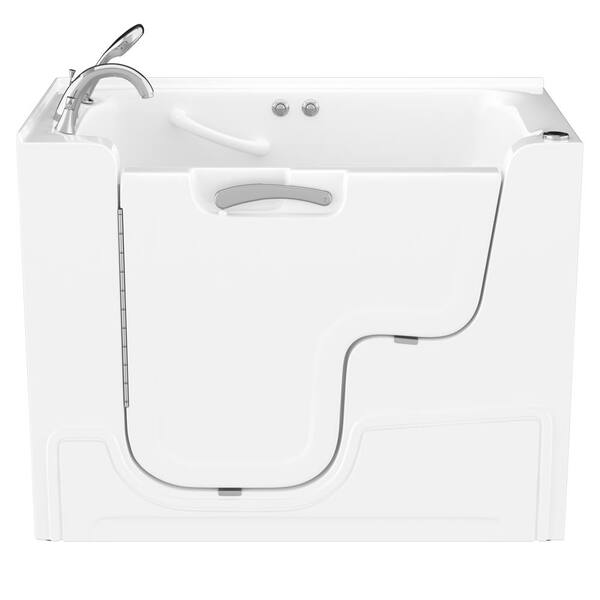 HD Series 29 in. x 53 in. Left Drain Wheelchair Access Walk-In Soaking Bathtub in White HD Series 29 in. x 53 in. Left Drain Wheelchair Access Walk-In Soaking Bathtub in White