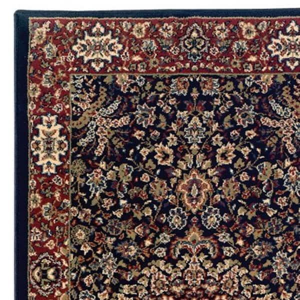 2 X 9 Blue, Red Oriental Washable Area Rug Runner Rug
