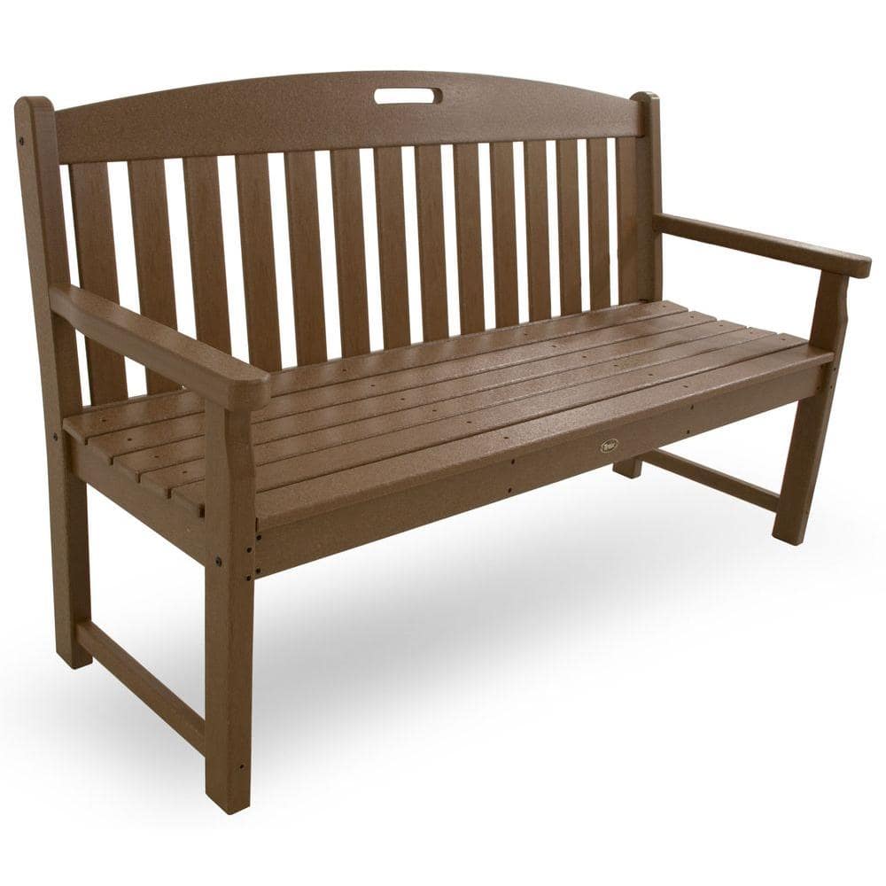 Tree House Brown 60-Inch Recycled Plastic Outdoor Bench