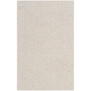 Natural Texture Ivory Beige 2 ft. x 4 ft. All-over design Contemporary Area Rug