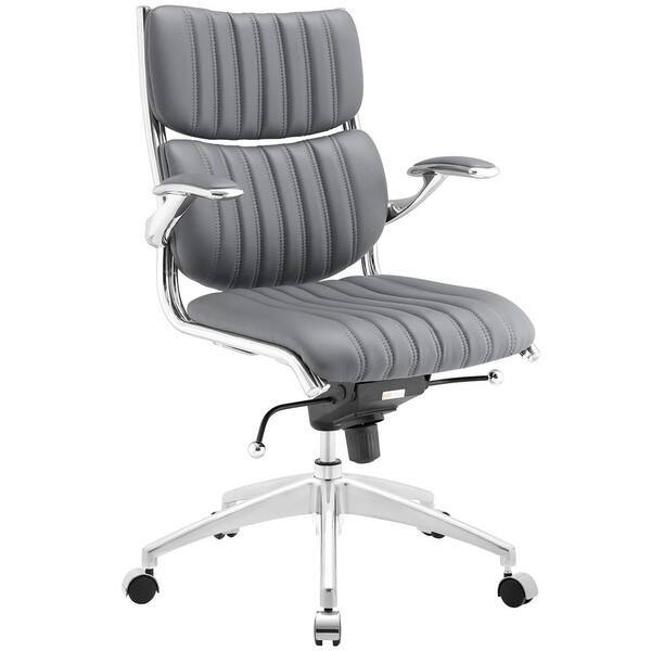 MODWAY Escape Mid Back Office Chair in Gray