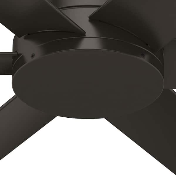Hunter - Kennicott 44 in. Indoor/Outdoor Premier Bronze Ceiling Fan with Wall Control For Patios or Bedrooms