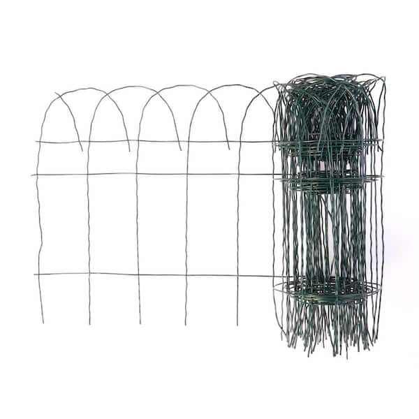 Glamos Wire Products Glamos Wire 32 in. Green Metal Folding Garden Fence  (10-Pack) 770089 - The Home Depot