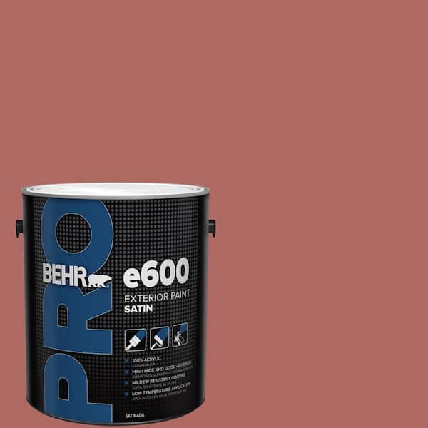 1 gal. #PPU2-13 Colonial Brick Satin Exterior Paint
