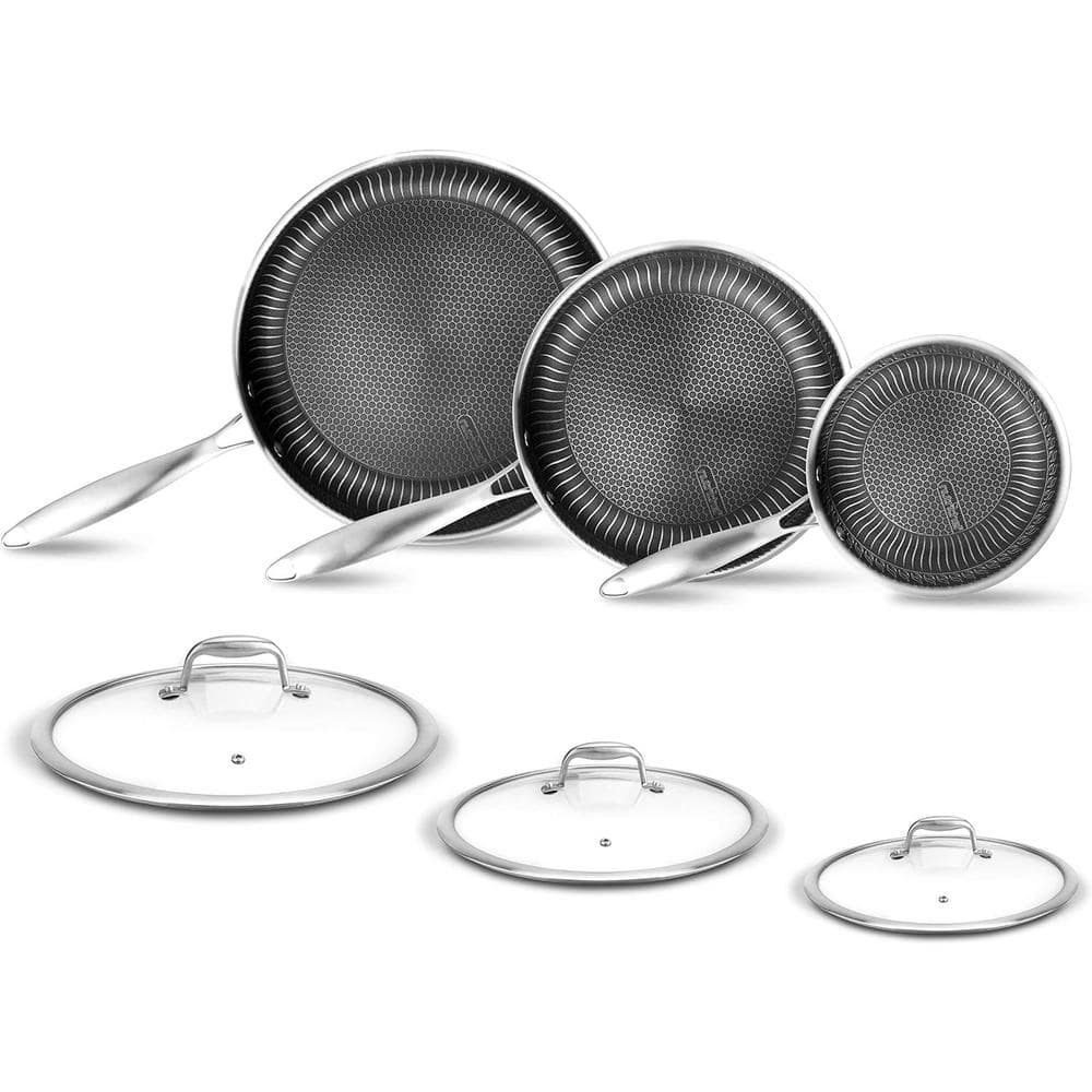 6-Piece Non-Stick Coating Stainless Steel Cookware Set