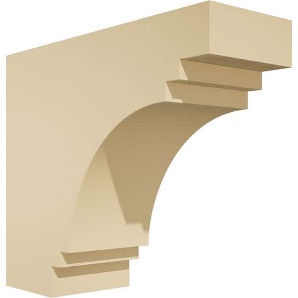 Ekena Millwork Standard Pescadero 4 in. W x 10 in. H x 12 in. D Signature Urethane Rafter Tail Outlooker