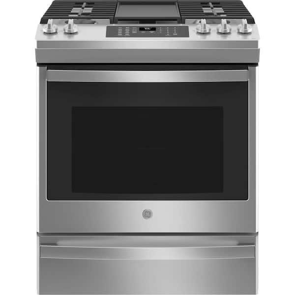 https://images.thdstatic.com/productImages/1b84ba54-63da-490b-9041-cbc483255654/svn/stainless-steel-ge-single-oven-gas-ranges-jgs760spss-c3_600.jpg