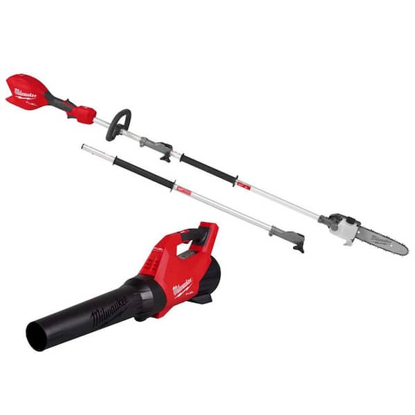 M18 FUEL 18V 10 in. Brushless Cordless Battery Powered QUIK-LOK Pole Saw w/ M18 FUEL Leaf Blower