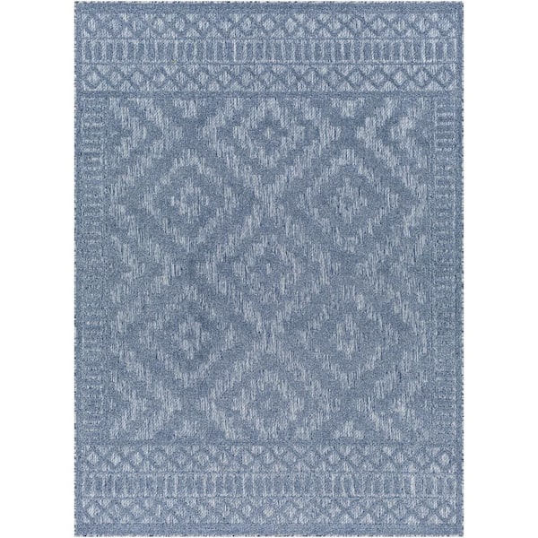 Livabliss San Diego Denim Bohemian 8 ft. x 10 ft. Indoor Area Rug