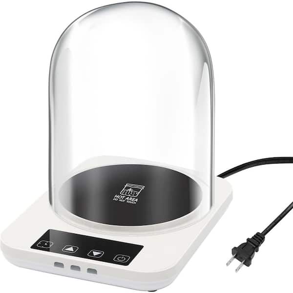 Sourdough Starter Warmer with Glass Dome Precise Thermostat Control 70-100°F Timer Auto Shut Off Kit