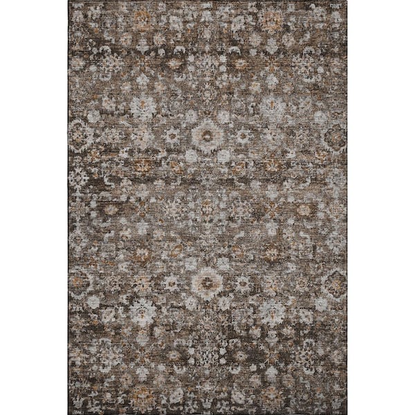 Addison Rugs Mayfield Premium Machine Washable Indoor/Outdoor Geometric AMF651 Fudge 2 ft. 6 in. x 3 ft. 10 in. Area Rug
