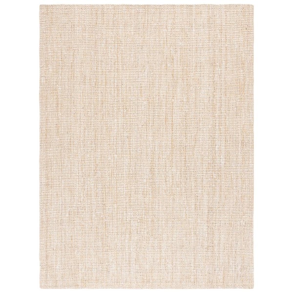 SAFAVIEH Natural Fiber Bleach/Ivory 8 ft. x 10 ft. Solid Woven Area Rug
