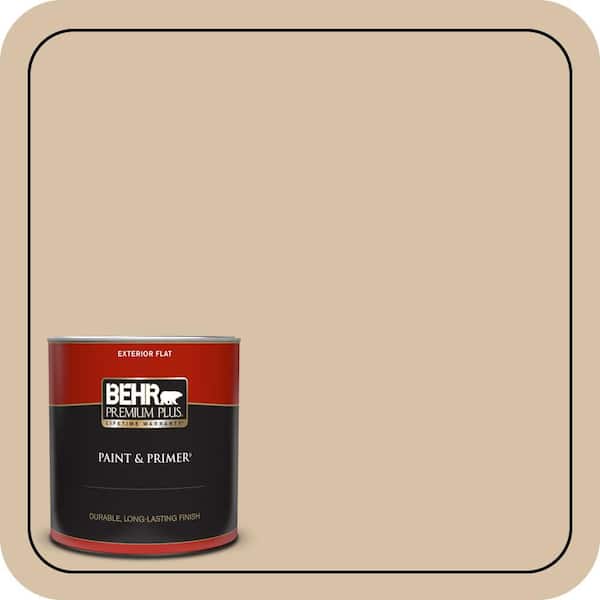 BEHR PREMIUM PLUS 1 qt. Home Decorators Collection. #HDC-CT-06 Country Linens Flat Exterior Paint & Primer