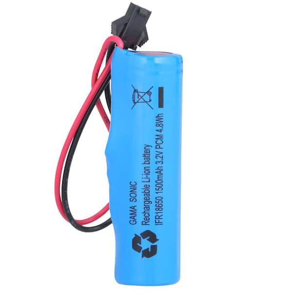 GAMA SONIC Replacement Lithium-Ion Battery for GS-52, 53, 98, 105, 106, 122, 124, 126, 127 Series Lamp Heads