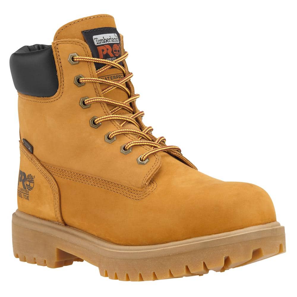 Timberland PRO Men's Direct Attach Waterproof 6'' Work Boots - Steel Toe -  Wheat Size 15 (W)-TB065016713_150W - The Home Depot