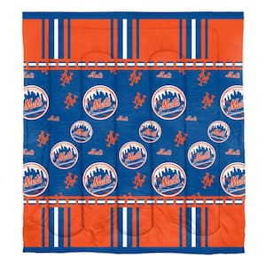 New York Mets Rotary 5-Piece Multi-Colored Full Size Polyester Bed in a Bag Set