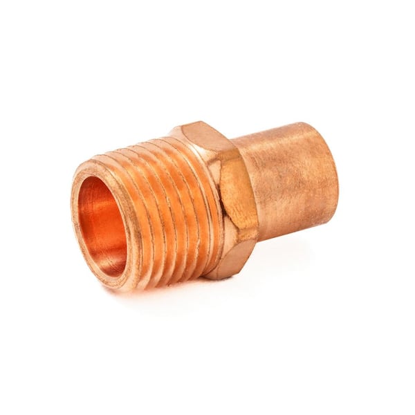 Everbilt 3/4 in. Copper Pressure Cup X MPT Adapter Fitting Pro