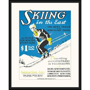 Ski Poster II Framed Giclee Vintage Art Print 23 in. x 29 in.