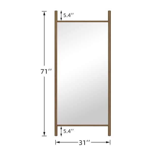 Dovelina 31 in. W x 71 in. H Ladder Rectangle Wood Framed