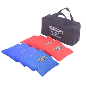 Regulation Cornhole Bag Set with Included Case in Red/Blue