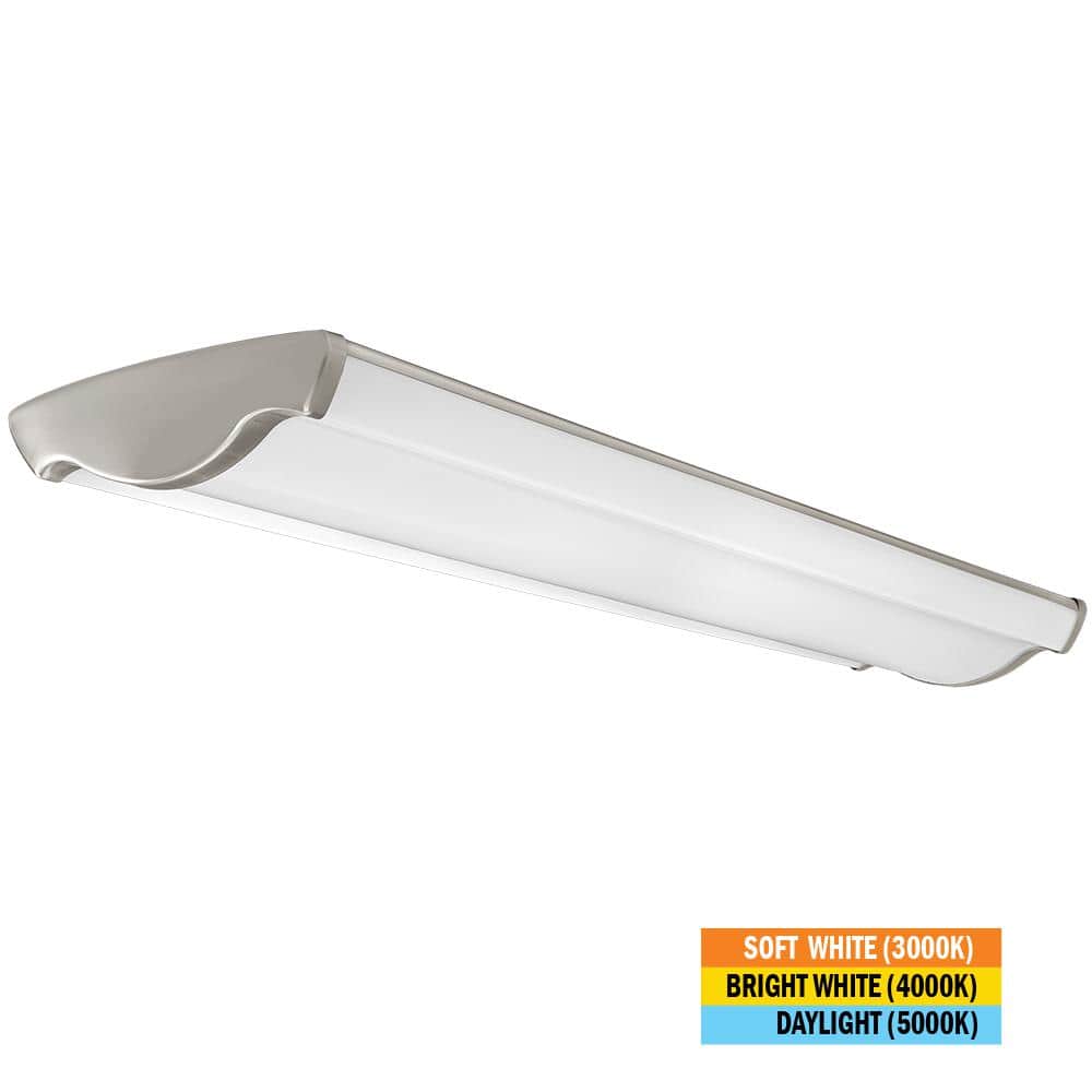 4 ft. Vintage Industrial Integrated LED Shop Light 3600LM 40W Adjustable CC