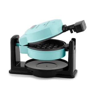 520-Watt Single Waffle Aqua MyMini Belgian Waffle Maker