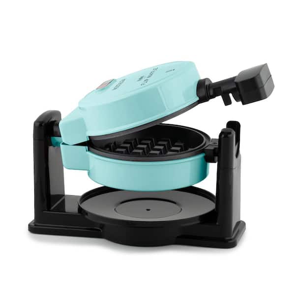Nostalgia 520-Watt Single Waffle Aqua MyMini Belgian Waffle Maker