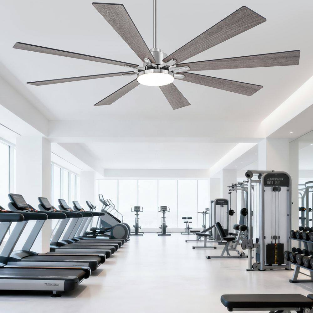 72 in. Indoor Integrated LED Sand Nickel DC Motor Ceiling Fan with Light and Remote Control price history on PriceWatchPro