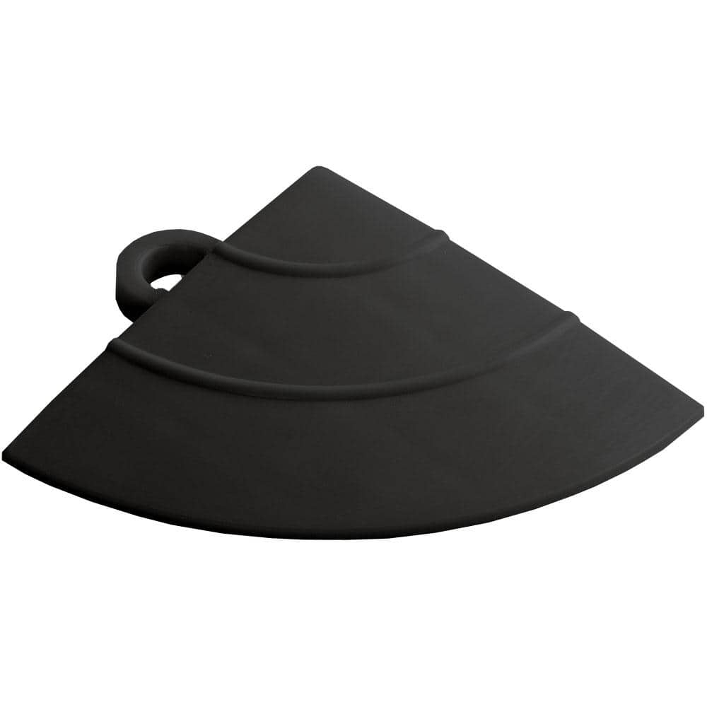 4.5 in. x 2.75 in. Jet Black Polypropylene Corner Edging for Diamondtrax Home Modular Flooring (4-Pack) price history on PriceWatchPro