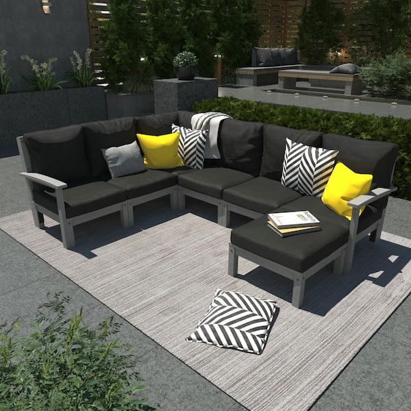 Deep seating patio sectional sale