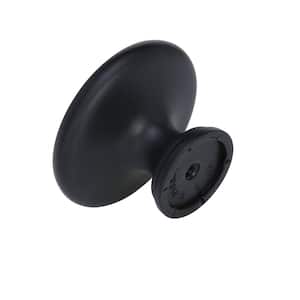 Inspirations 1-3/4 in. (44mm) Classic Matte Black Round Cabinet Knob