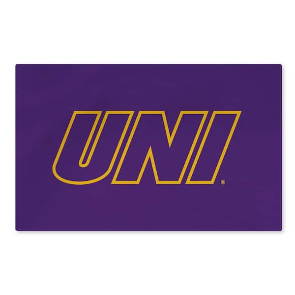 Northern Iowa Panthers NCAA Logo Washable Rug 20 in. x 32 in Area Rug