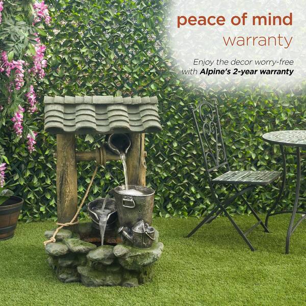 Alpine Corporation 62-in H Resin Water Tiered Outdoor