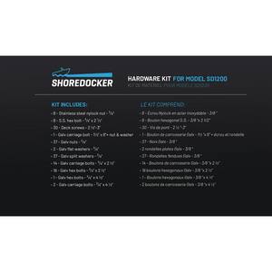 ShoreDocker SD-1200 Hardware Kit for DIY Boat Ramp Kits for Boat Dock Systems