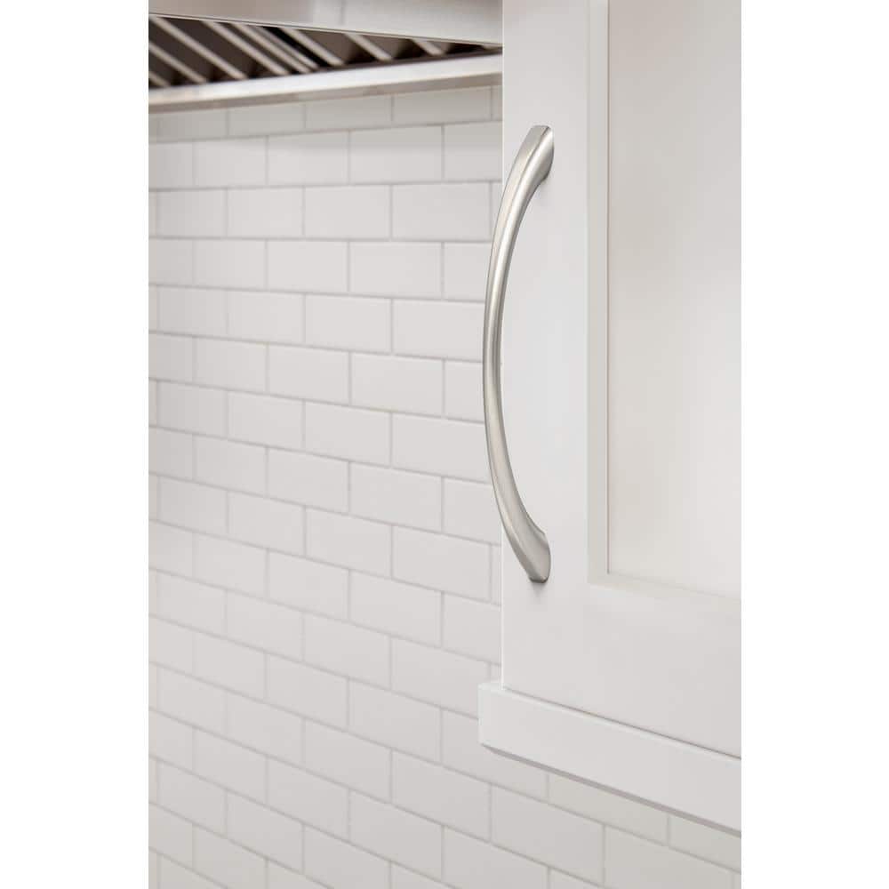 Satin Nickel 6-5/16 Inch Modern Cabinet Pull
