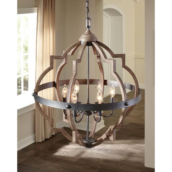 rustic foyer light