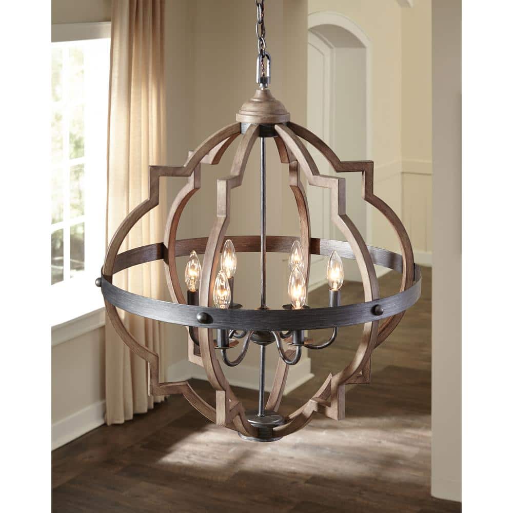 Stardust Chrome Quatrefoil 4-Light Incandescent Pendant