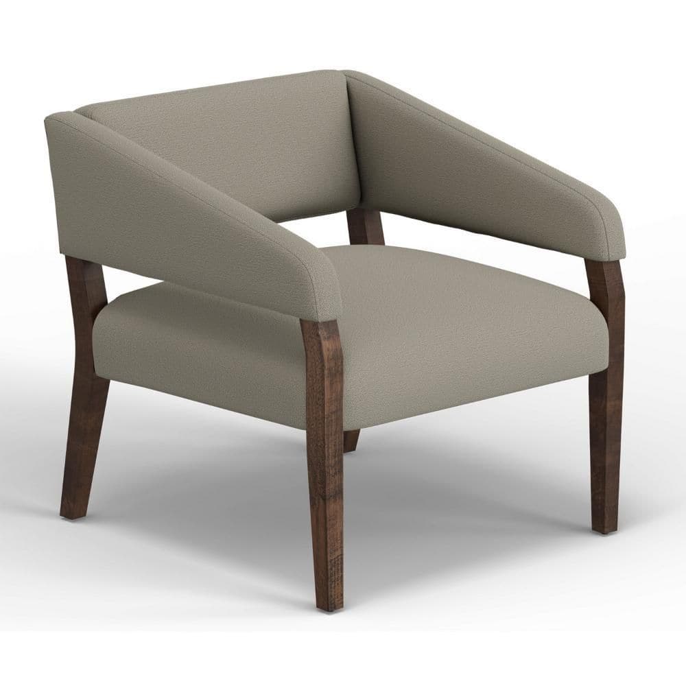 Merry Almond Gray and Brown Polyester Accent Chair price history on PriceWatchPro