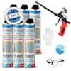 AG930 32.8 oz. Insulation Spray Foam, Thermal and Sound Insulation (6 pack) and AG950 Foam Dispensing Gun