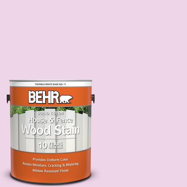 BEHR 1 gal. #P110-1 All Made Up Solid Color House and Fence Exterior Wood Stain