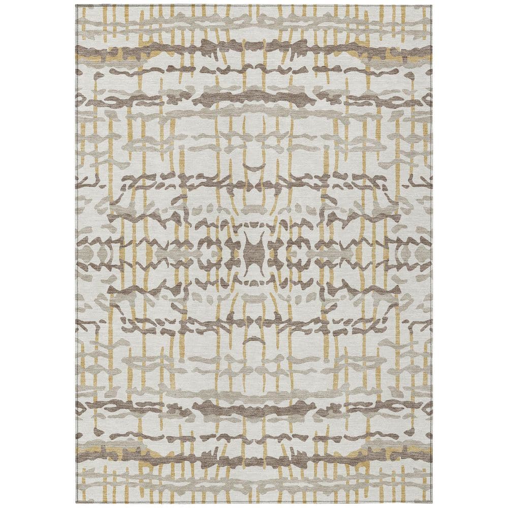 Chantille Machine Washable Indoor/Outdoor Abstract ACN2982 Ivory 5 ft. x 7 ft. 6 in. Area Rug price history on PriceWatchPro
