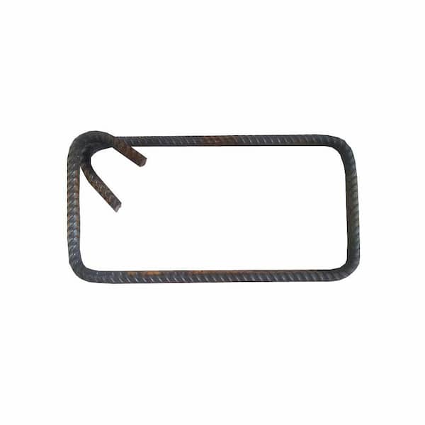 Unbranded 9 in. x 5 in. Rectangular Rebar Ring with Hook